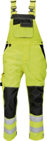 KNOXFIELD HI-VIS Reflexní kalhoty s laclem - žlutá