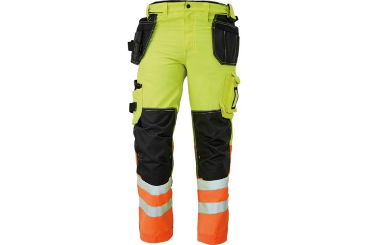 Obrázek z KNOXFIELD HI-VIS 310 FL Reflexní kalhoty do pasu - žlutá / oranžová 