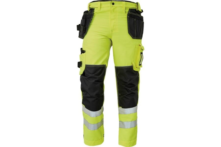 Obrázek z KNOXFIELD HI-VIS 310 FL Reflexní kalhoty do pasu - žlutá 