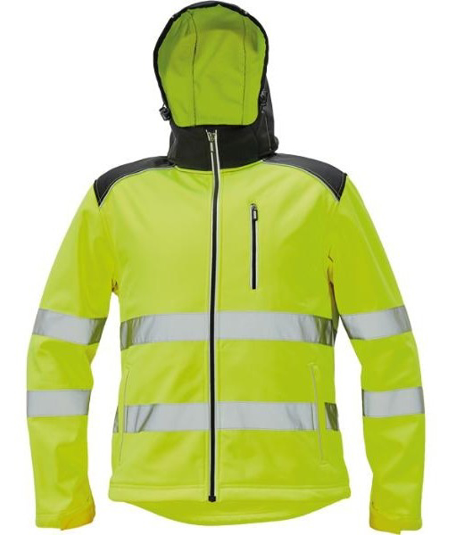 Obrázek z KNOXFIELD HI-VIS Pánská softshellová bunda žlutá 