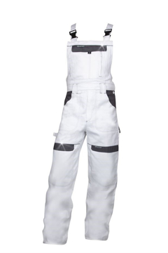 Obrázek COOL TREND Pracovní kalhoty s laclem bílo-šedé
