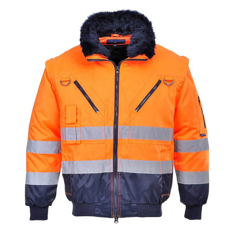 Obrázek z Portwest PJ50 PILOT HI-VIS Reflexní bunda oranžová 3v1 - zimní 