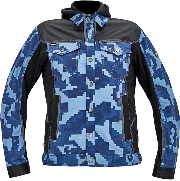 Obrázek z Cerva NEURUM CAMOUFLAGE Pracovní bunda s kapucí navy 