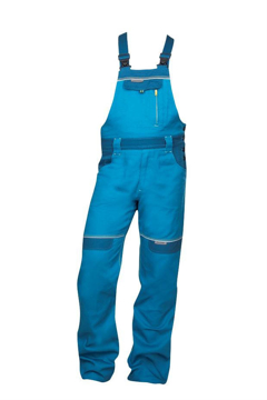 Obrázek COOL TREND Pracovní kalhoty s laclem středně modré