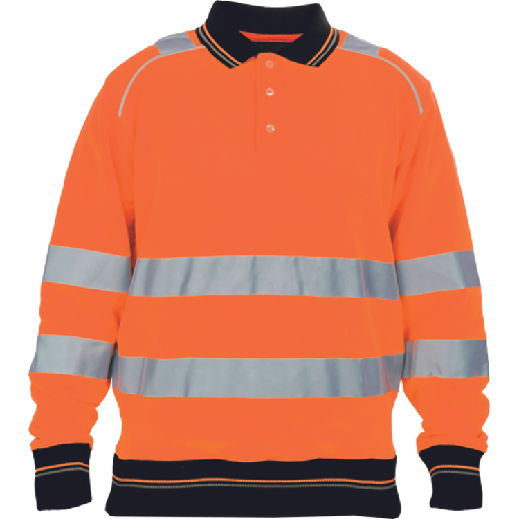 Obrázek z KNOXFIELD HI-VIS Reflexní polo mikina oranžová 