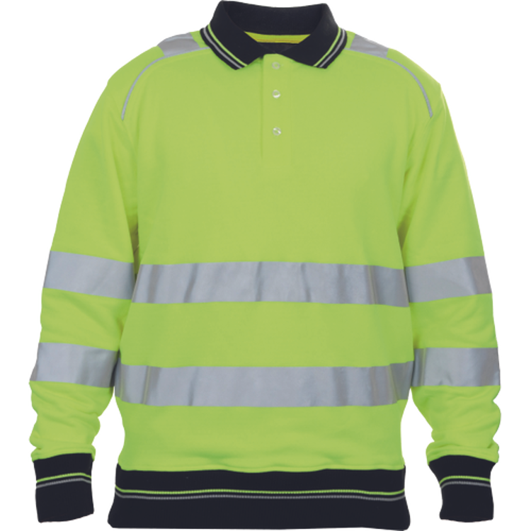 Obrázek z KNOXFIELD HI-VIS Reflexní polo mikina žlutá 