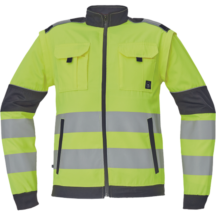 Obrázek z Cerva MAX VIVO HI-VIS Pracovní bunda žlutá 