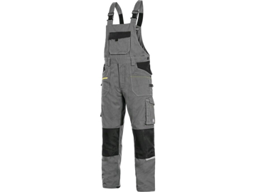Obrázek CXS STRETCH Montérkové kalhoty s laclem šedé zkrácené