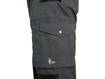 Obrázek z CXS STRETCH Pracovní kalhoty s laclem tmavě šedé-černá 