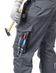 Obrázek z ARDON®VISION  Pracovní kalhoty s laclem tmavě šedá prodloužené 