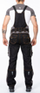 Obrázek z ARDON®VISION  Pracovní kalhoty s laclem černá prodloužené 