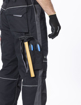 Obrázek z ARDON®URBAN+ Pracovní kalhoty do pasu černé zkrácené 