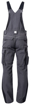 Obrázek z ARDON®URBAN+ Pracovní kalhoty s laclem tmavě šedé zkrácené 
