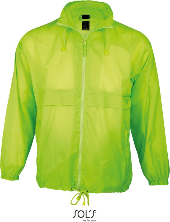 Obrázek z SOL'S Surf Unisex větrovka neon lime 