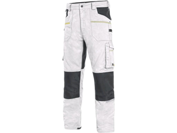 Obrázek CXS STRETCH Montérkové kalhoty bílo-šedé