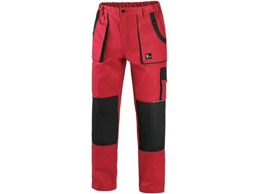 Obrázek z CXS LUXY JOSEF Pracovní kalhoty do pasu červeno / černá 