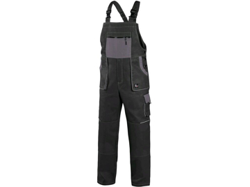 Obrázek CXS LUXY ROBIN Pracovní kalhoty s laclem černo / šedá