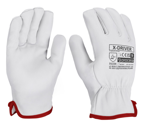 Obrázek z Procera X-DRIVER Pracovní celokožené rukavice 